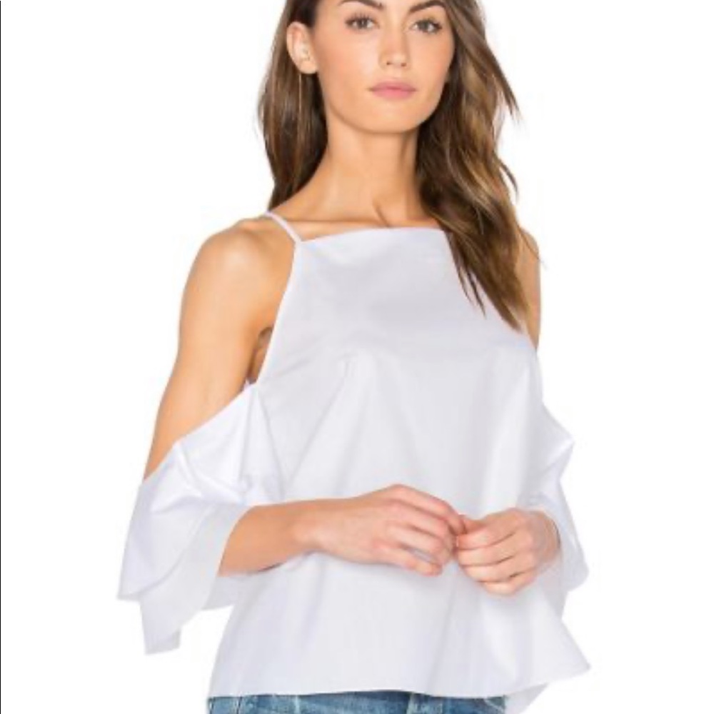 Amanda Uprichard Ruffle sleeve top